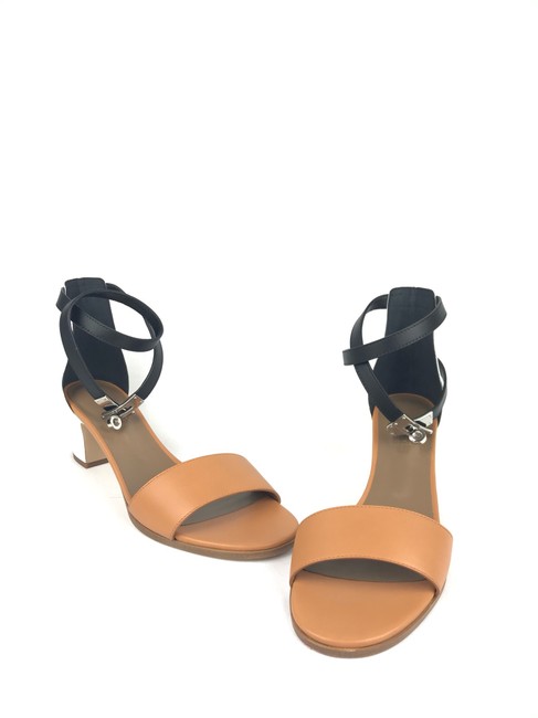 Hermes Gold Kelly Manege Sandals    