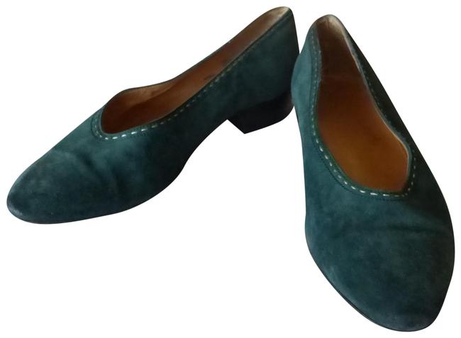 Hermes Green France Pumps      
