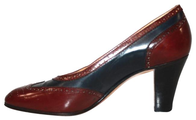 Hermes Multicolor Vintage Leather Pumps    