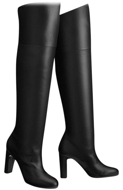 Hermes New Defile Black Over The Knee BootsBooties    