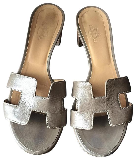 Hermes Oasis Oran Heels 36.5 Sandals    