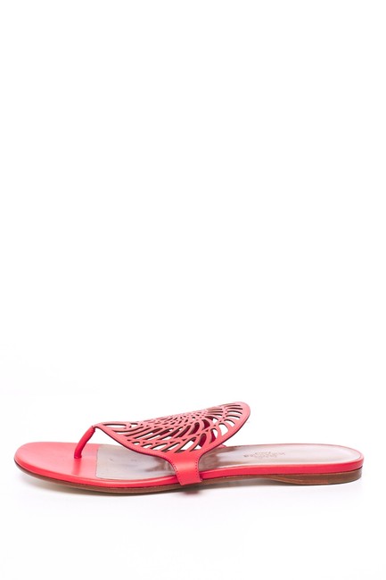 Hermes Red Nautilus Sandals      