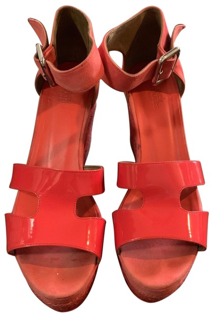 Hermes RedCoral Illana Wedges    