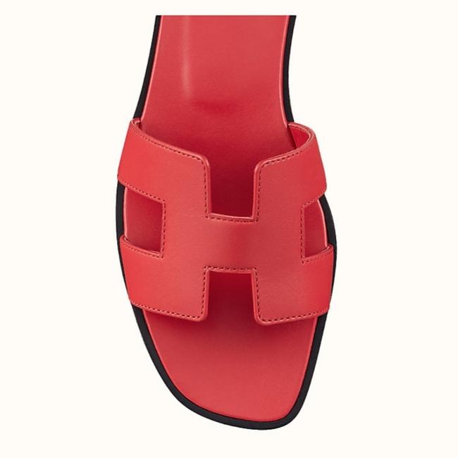 Hermes Rose Oran Mule Sandals    