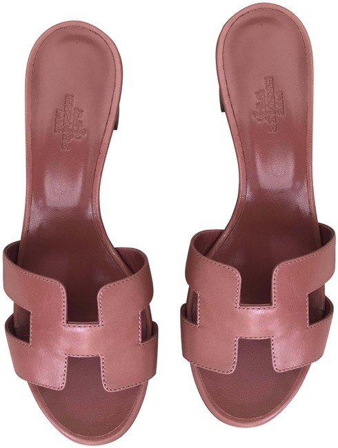 Hermes Rouge Blush Oasis Sandals      
