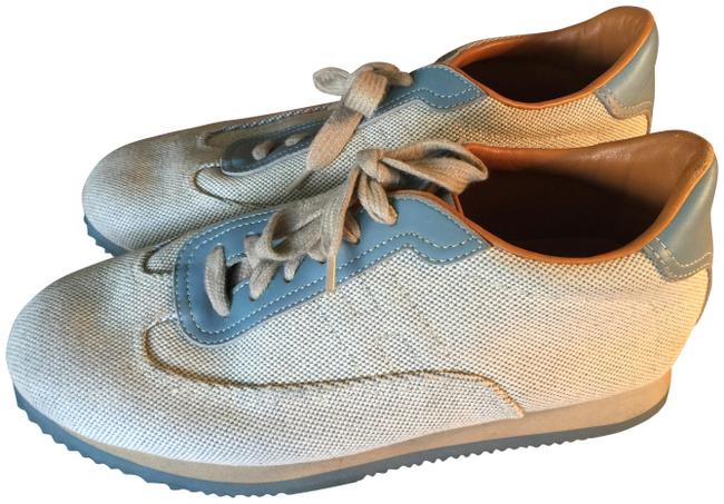 Hermes Sky Blue Italy Trainers Sneakers    