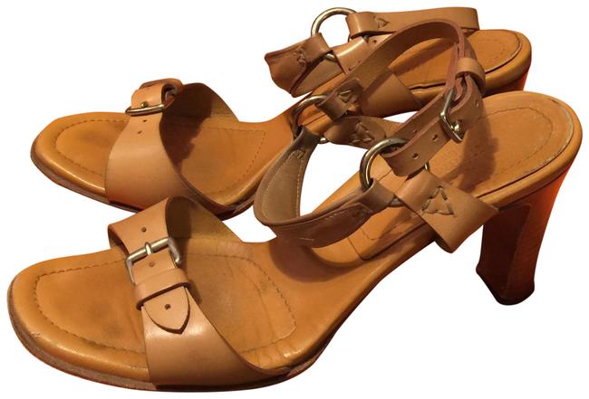 Hermes Tan Leather Italy MulesSlides      