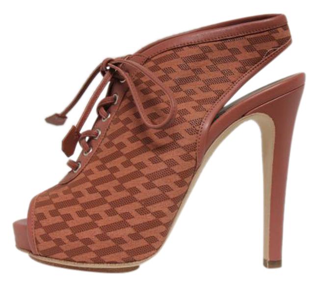 Hermes Terracotta New Garrigue Nappa Pumps    