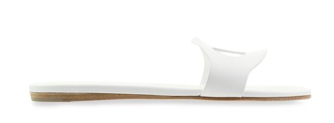 Hermes White Blanc Lisboa Sandals      