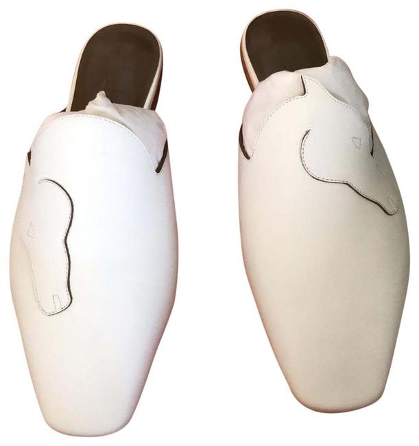 Hermes White Horse MulesSlides    