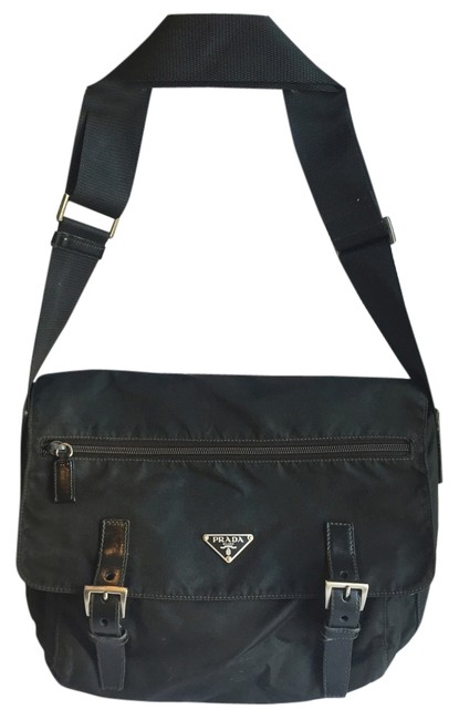 Prada #019 Black Nylon Cross Body Bag