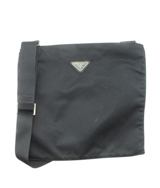 Prada 162604 Black Nylon Cross Body Bag