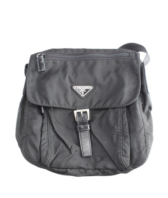 Prada 164650 Black Nylon Cross Body Bag