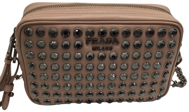 Prada 1bh103 Cipria Soft Calf Cross Body Bag