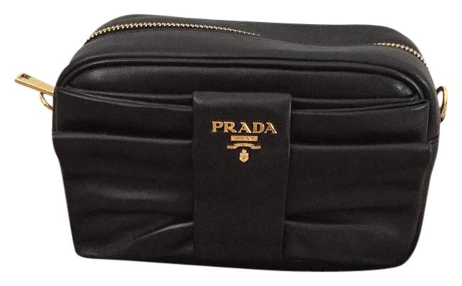 Prada 1bh166 Black Nappa Cross Body Bag
