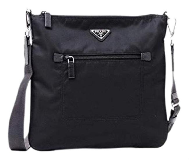 Prada 1bh716 Black Cross Body Bag