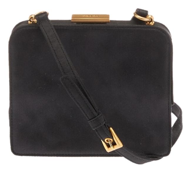 Prada 24791 Black Satin Cross Body Bag