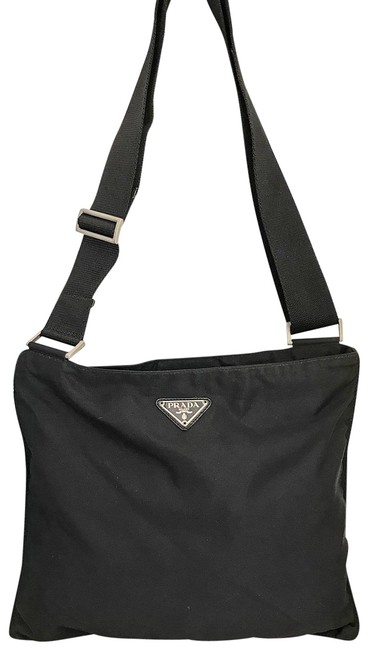 Prada #7 Black Nylon Cross Body Bag
