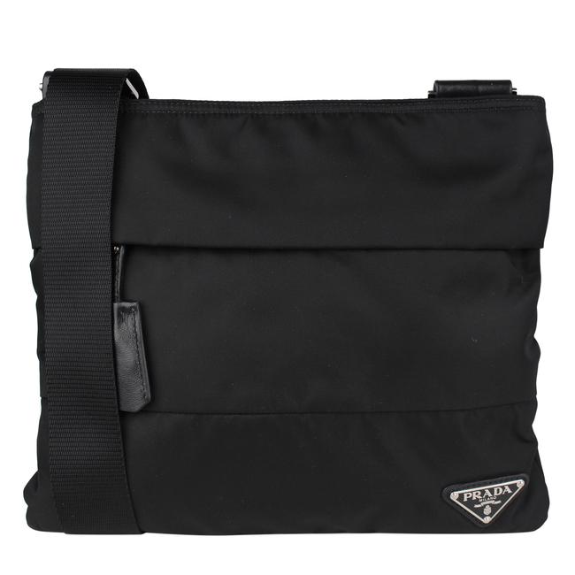 Prada 8386 Black Nylon Cross Body Bag