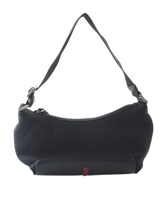 Prada B9585 Pochette 161466 Black Neoprene Cross Body Bag