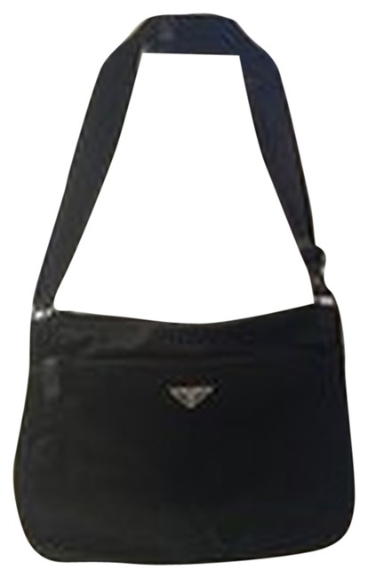 Prada Shoulder Bag #010 Black Nylon Cross Body Bag