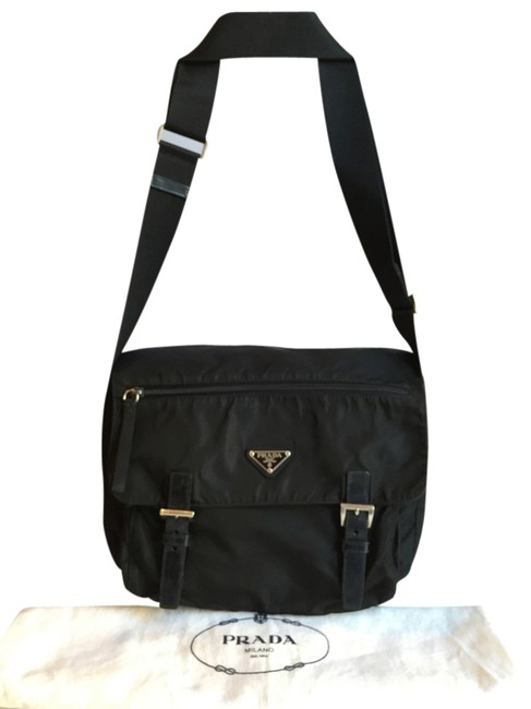 Prada Shoulder Bag #022 Black Nylon Cross Body Bag