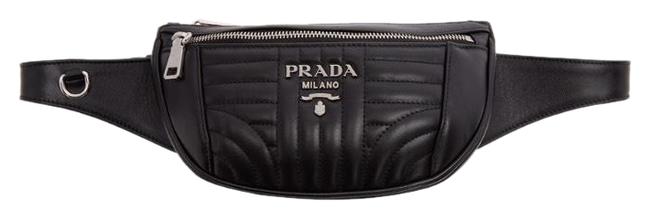 Prada Belt Banana Quilted Leather Cross Body Bag