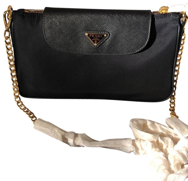 Prada Bandoliera Black Cross Body Bag
