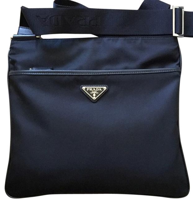 Prada Bandoliera Black Nylon Cross Body Bag