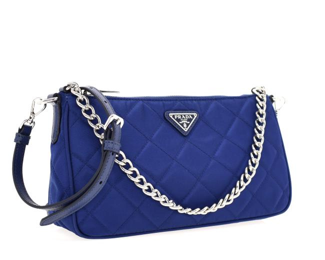 Prada Bandoliera Blue Nylon Cross Body Bag