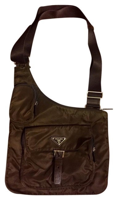 Prada Bandoliera Brown Cross Body Bag