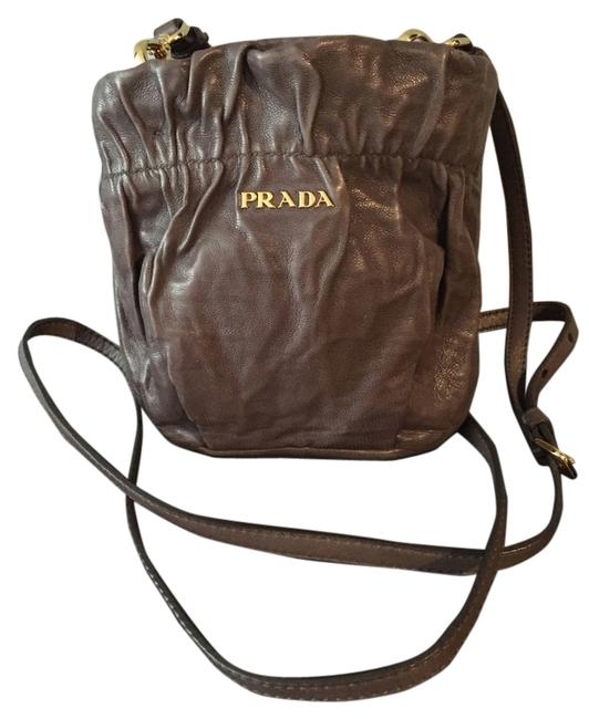 Prada Bandoliera: Bt0703 Bambu Leather Cross Body Bag