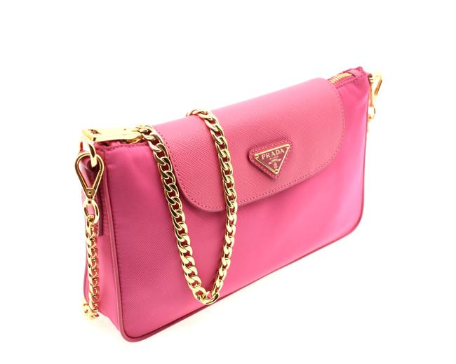 Prada Bandoliera Pink Nylon Cross Body Bag