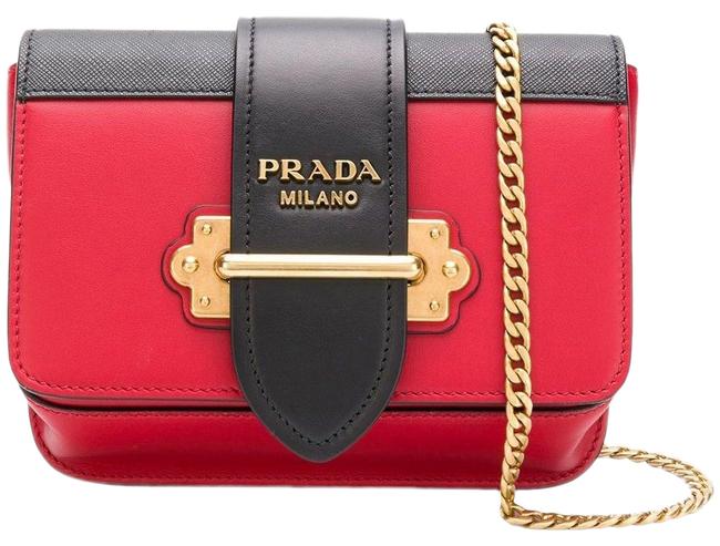 Prada Belt Cahier Red Cross Body Bag