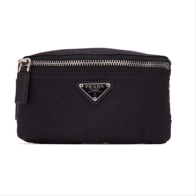 Prada Belt Logo Appliqued Shell Mini Accessory Cross Body Bag