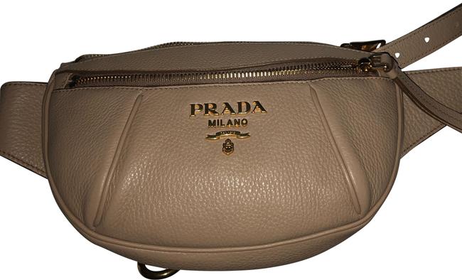 Prada Bum Belt Tan Leather Cross Body Bag