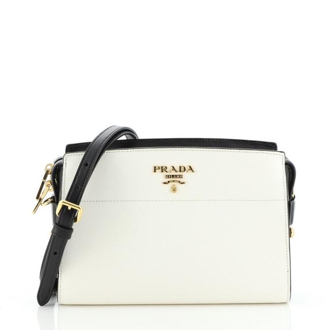 Prada Bibliotheque Saffiano Leather Cross Body Bag