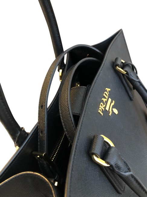 Prada Black Leather Cross Body Bag