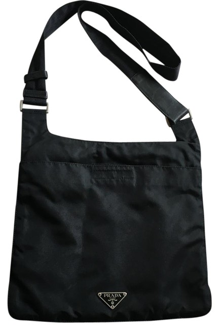 Prada Clutch Black Nylon Cross Body Bag
