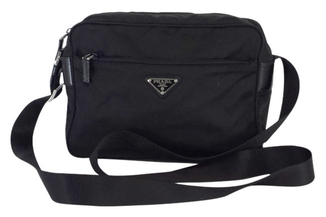 Prada Black Nylon Rectangle Cross Body Bag