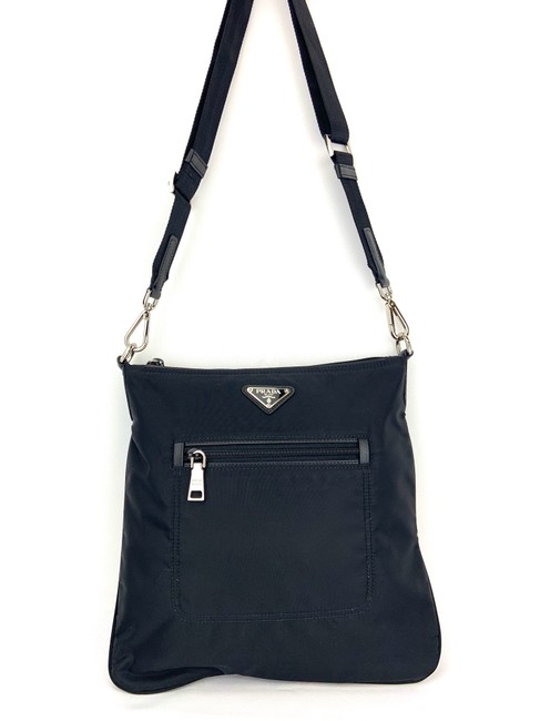 Prada Black Nylon Tessuto Cross Body Bag