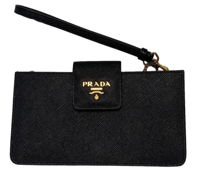 Prada Black Saffiano Leather Cross Body Bag