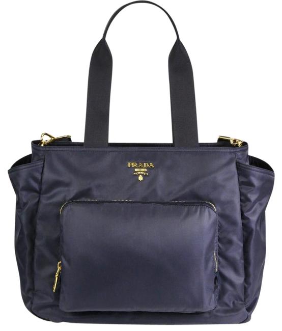 Prada Blue Navy Nylon Cross Body Bag