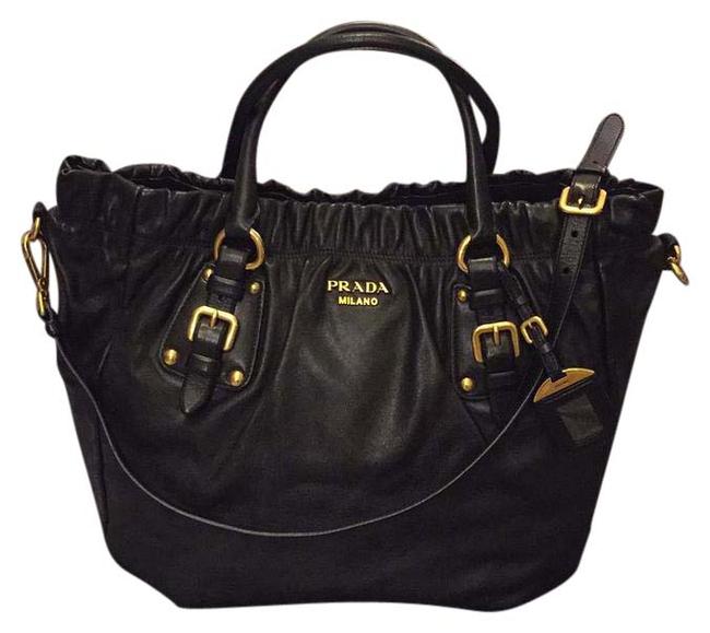 Prada Br4302 Nero Soft Calf Cross Body Bag