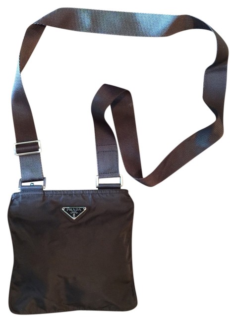 Prada Brown Espresso Nylon Cross Body Bag