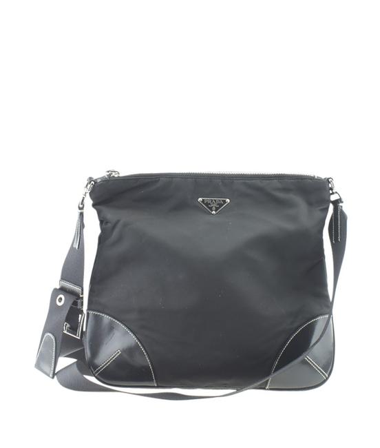 Prada Bt0326 Leather  168910 Black Nylon Cross Body Bag