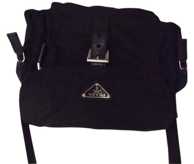 Prada Bt0501v44f000200 Black Nylon Cross Body Bag