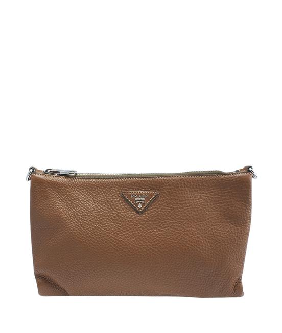 Prada Bt0997 141602 Brown Leather Cross Body Bag