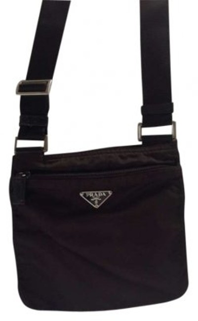 Prada Bt7372 Brown Nylon Cross Body Bag