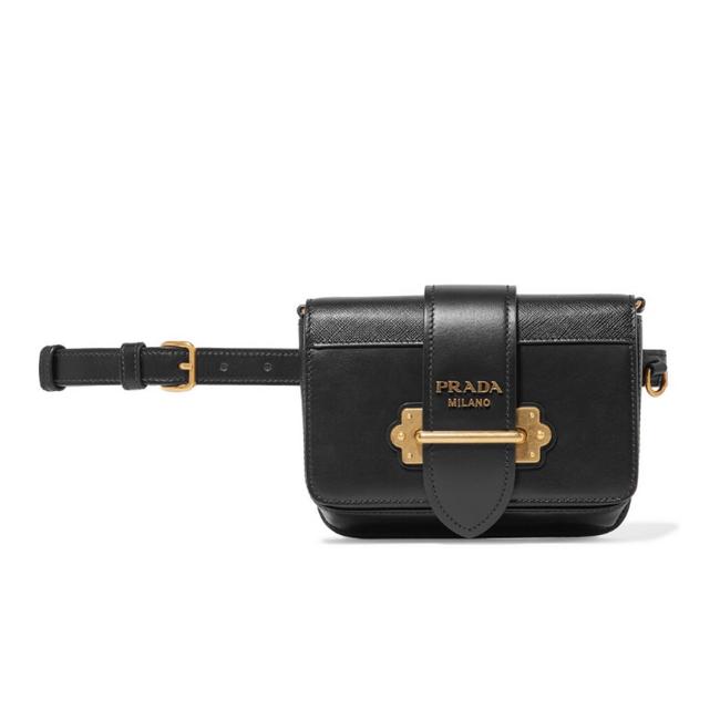 Prada Cahier Belt Leather Cross Body Bag
